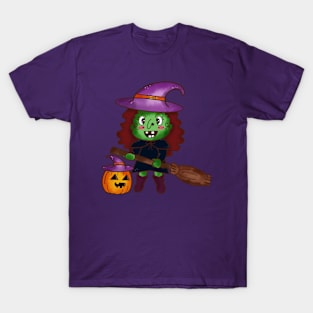 Witch and Pumpkin Monster T-Shirt